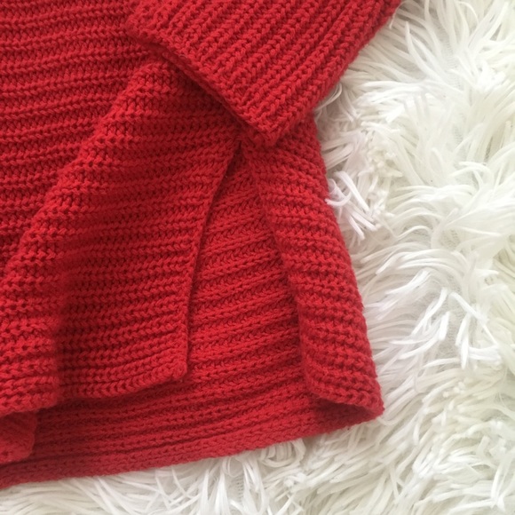 a.n.a. Red Dolman Sweater - Picture 2 of 4